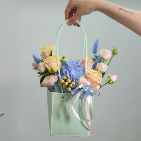 Мятный вкус поцелуя сумочка с цветами
