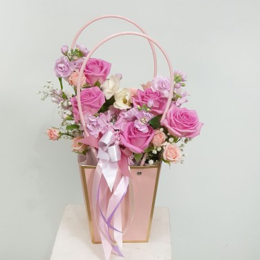 Зефирный шарм сумочка с цветами