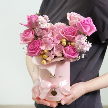Коробочка с цветами Розовая мечта