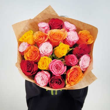 Букет из роз Яркие нотки