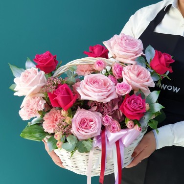 Райский сад корзина цветов