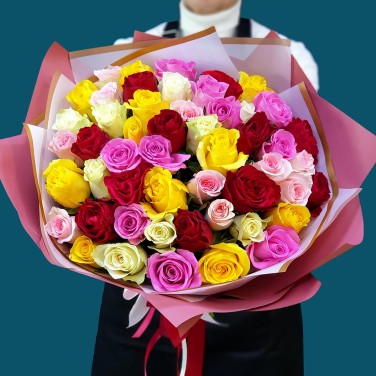 Букет из 51 розы кения