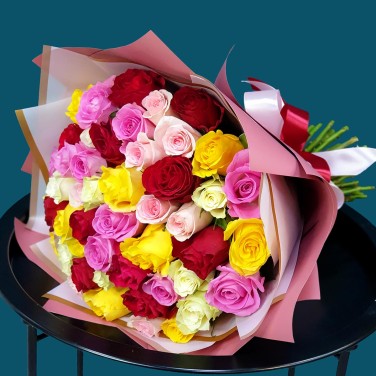 Букет из 51 розы кения