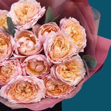 Букет пионовидных роз Ностальгия