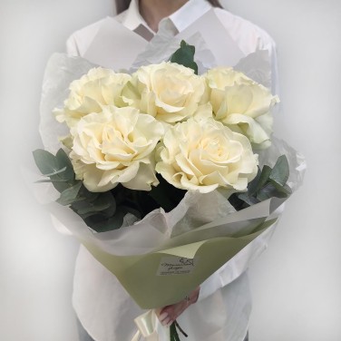 Белый шоколад букет необычных роз