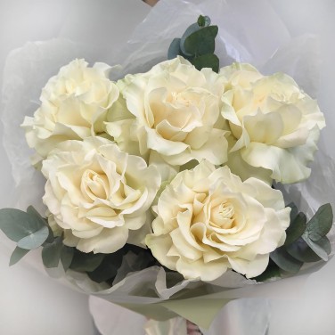 Белый шоколад букет необычных роз