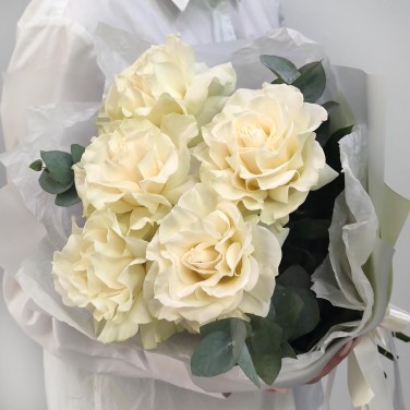 Белый шоколад букет необычных роз