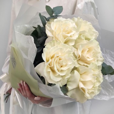 Белый шоколад букет необычных роз