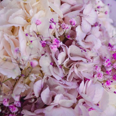 Сладкая вата букет гортензий