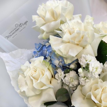 Дыхание белого ангела букет необычных роз