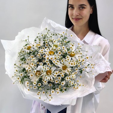 Ромашковый плен букет полевой