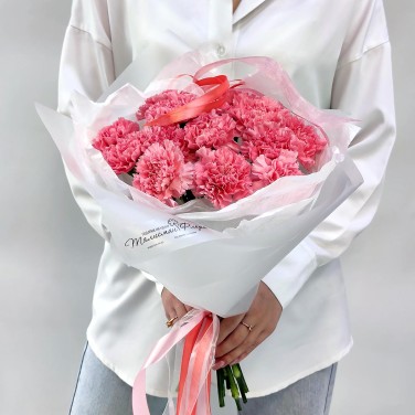 Букет розовых диантусов Румянец