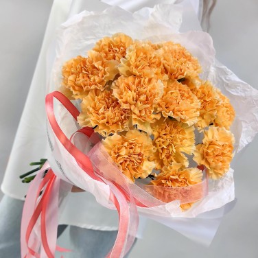 Букет оранжевых диантусов Ясность