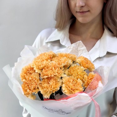 Букет оранжевых диантусов Ясность