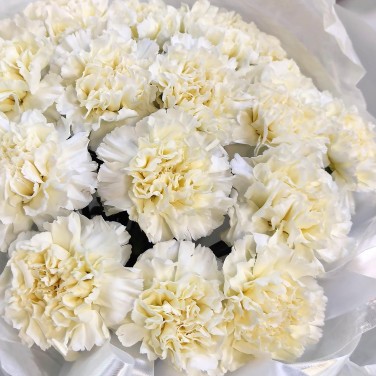 Букет белых диантусов Благодать