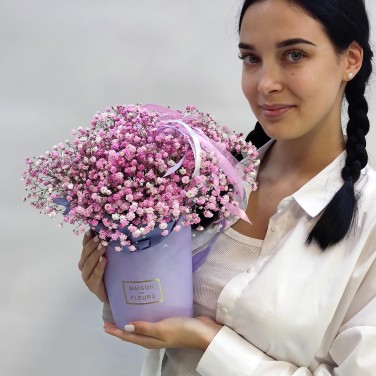 Нежность розовая гипсофила для девочки