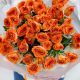 Букет 9 кустовых оранжевых роз