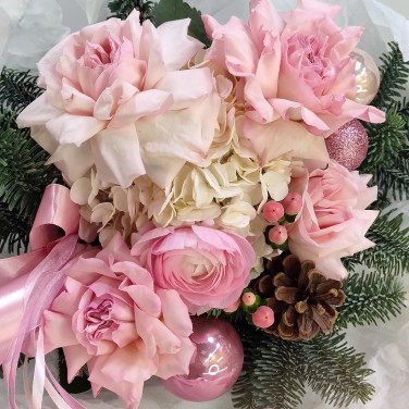 Зимнее очарование в розовой палитре