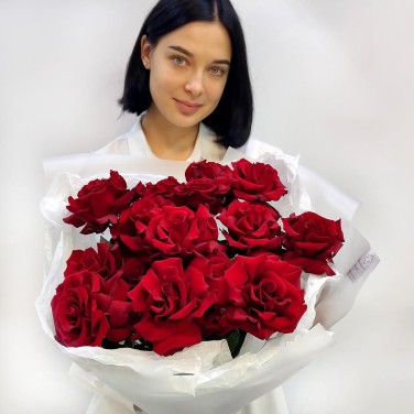 Благо букет красных французских роз