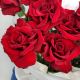 Букет красных французских роз 9