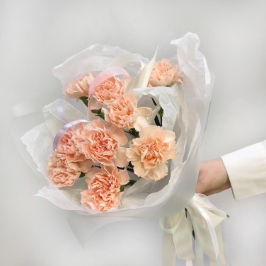 Кремовая гвоздика 9