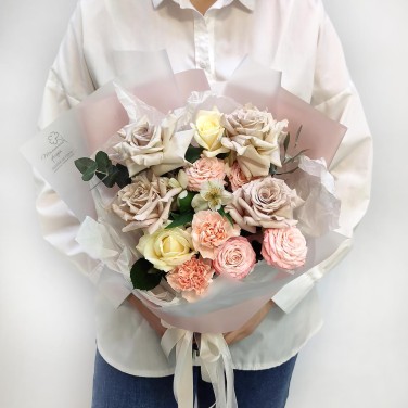 Туманные воспоминания букет роз