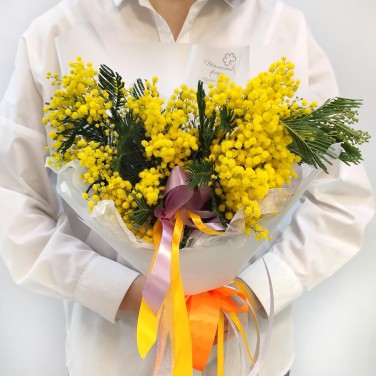 Золото небес букет мимозы S
