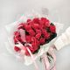 Розовый подарок букет из 31 розы