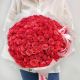 Розовый подарок букет из 151 розы