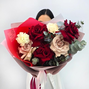 Взгляни на меня букет из французских роз