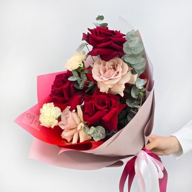 Взгляни на меня букет из французских роз