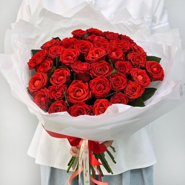 Алые вечера букет 51 розы