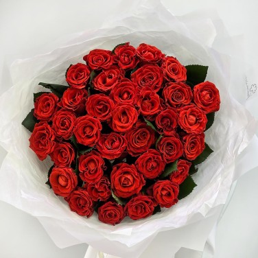 Алые вечера букет 51 розы