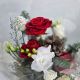 Утро рождества зимняя композиция с хвоей