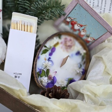 Зимний подарочный набор Ароматное послание в кокосе