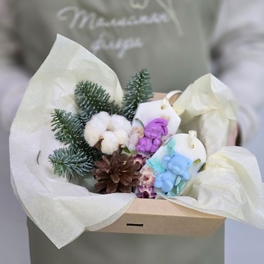 Подарочный набор Зимние зайки саше ароматное