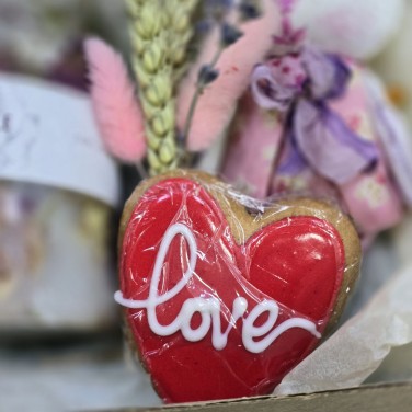 Милой моей подарочный набор с зайкой, свечой и печеньем