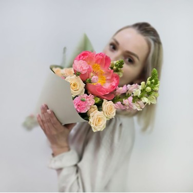 Авторский букет Нежное сердце