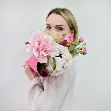 Букет комплимент в розовых тонах