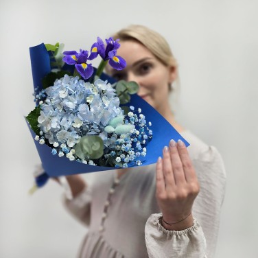 Букет комплимент Голубое облако