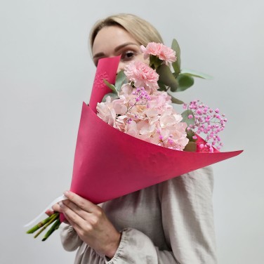 Букет комплимент Розовое облако