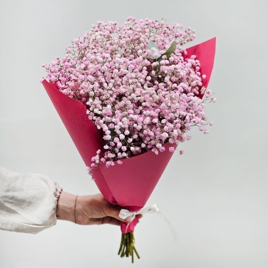 Букет гипсофил Розовая нежность