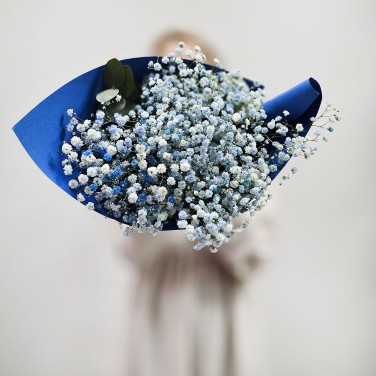 Букет гипсофил Лазурная нежность