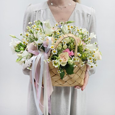 Летняя корзиночка Полевой подарок