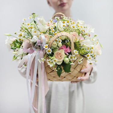 Летняя корзиночка Полевой подарок