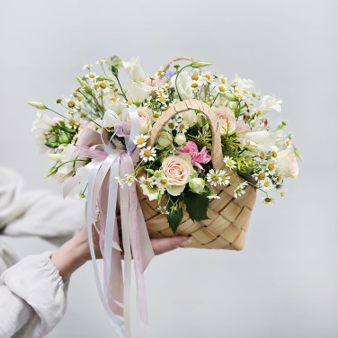 Летняя корзиночка Полевой подарок