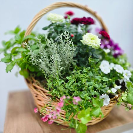 Корзина с растениями Усадьба
