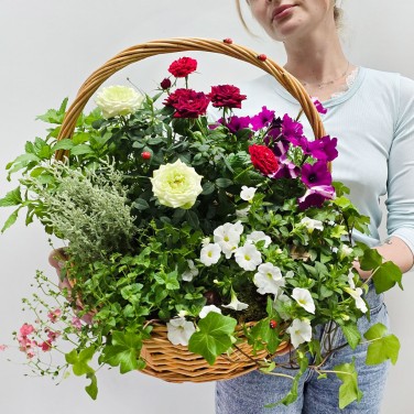 Корзина с растениями Усадьба