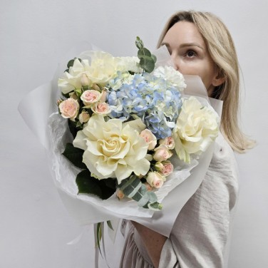 Авторский букет Голубое небо