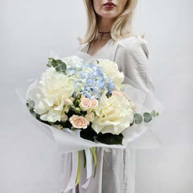 Авторский букет Голубое небо
